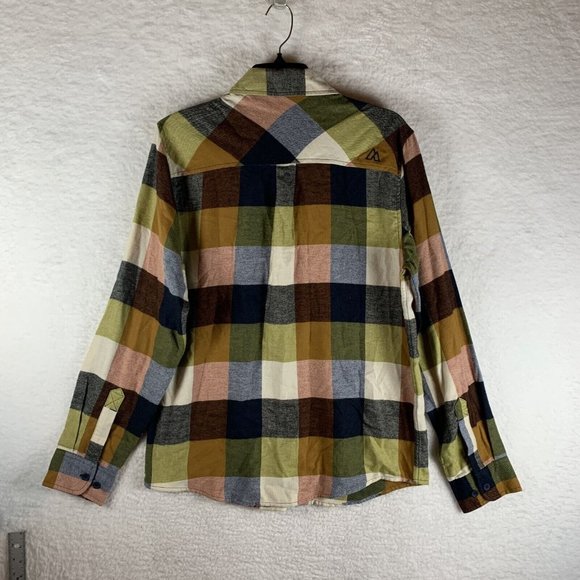 Alpine Design Shirt Men's‎ Small Multicolor Plaid Cotton Flannel Button-Up 7001 - Picture 7 of 9